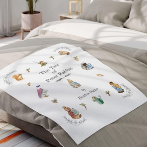 Peter Rabbit-deken 30" x 40", Beatrix Potter-worp