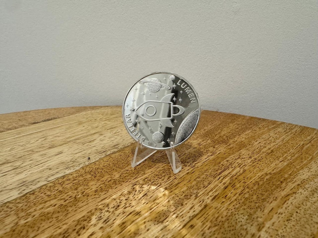 Bitcoin Bill Stellar Lumen Cryptocurrency Coin - Golden Zinc Alloy  Collectible Souvenir Bitcoin Gift Coin