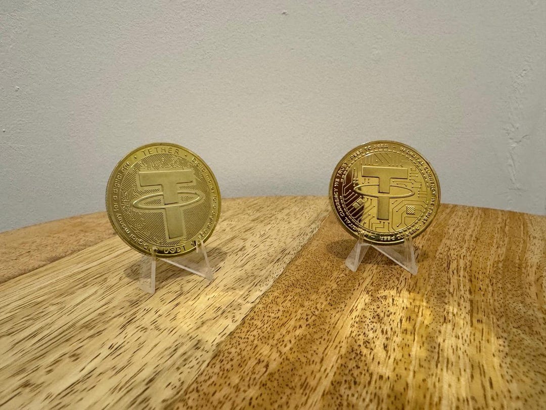 Gold Tether (USDT) Collectible Coin - Cryptocurrency Collectible -  Christmas Gift - With Protective Case - Etsy