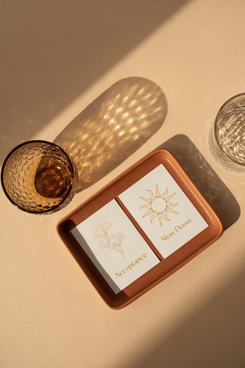 Editable Mindfulness Card Deck Canva Template, Mindfulness & Journaling ...