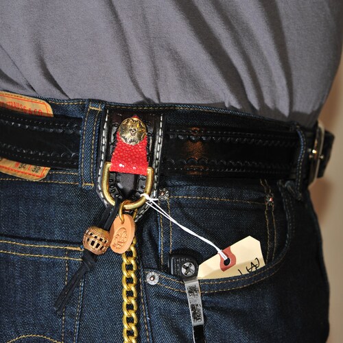 The Brassy Trail Hound - Belt Fob & Wallet shops Chain combo