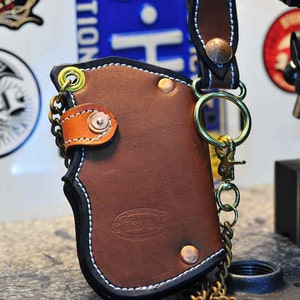 The Farkler a Tanned Fin Wallet, Chain & Fob image 2