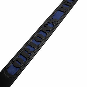 Personalized Handmade Leather Belt: Custom Text, Motorcycle Club