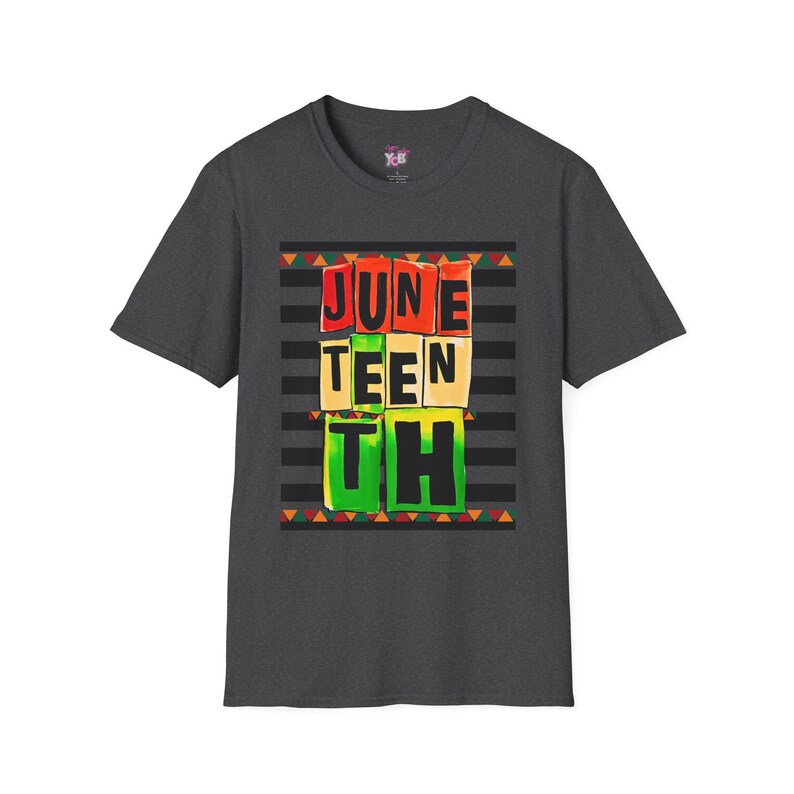 Juneteenth Block Letters Design T-shirt | Black History Freedom ...