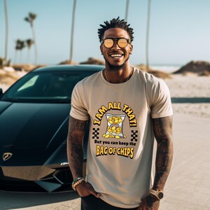 Culture noire Je suis tout mais vous pouvez garder le sac de chips T-shirt unisexe, petite entreprise noire, t-shirt afro-américain, cadeau mélanine