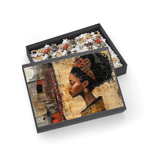 Puzzle de la reine noire, 1000 pièces pour la culture urbaine, Femmes afro-américaines, Jeu de puzzle personnalisé, Idée cadeau unique pour femme