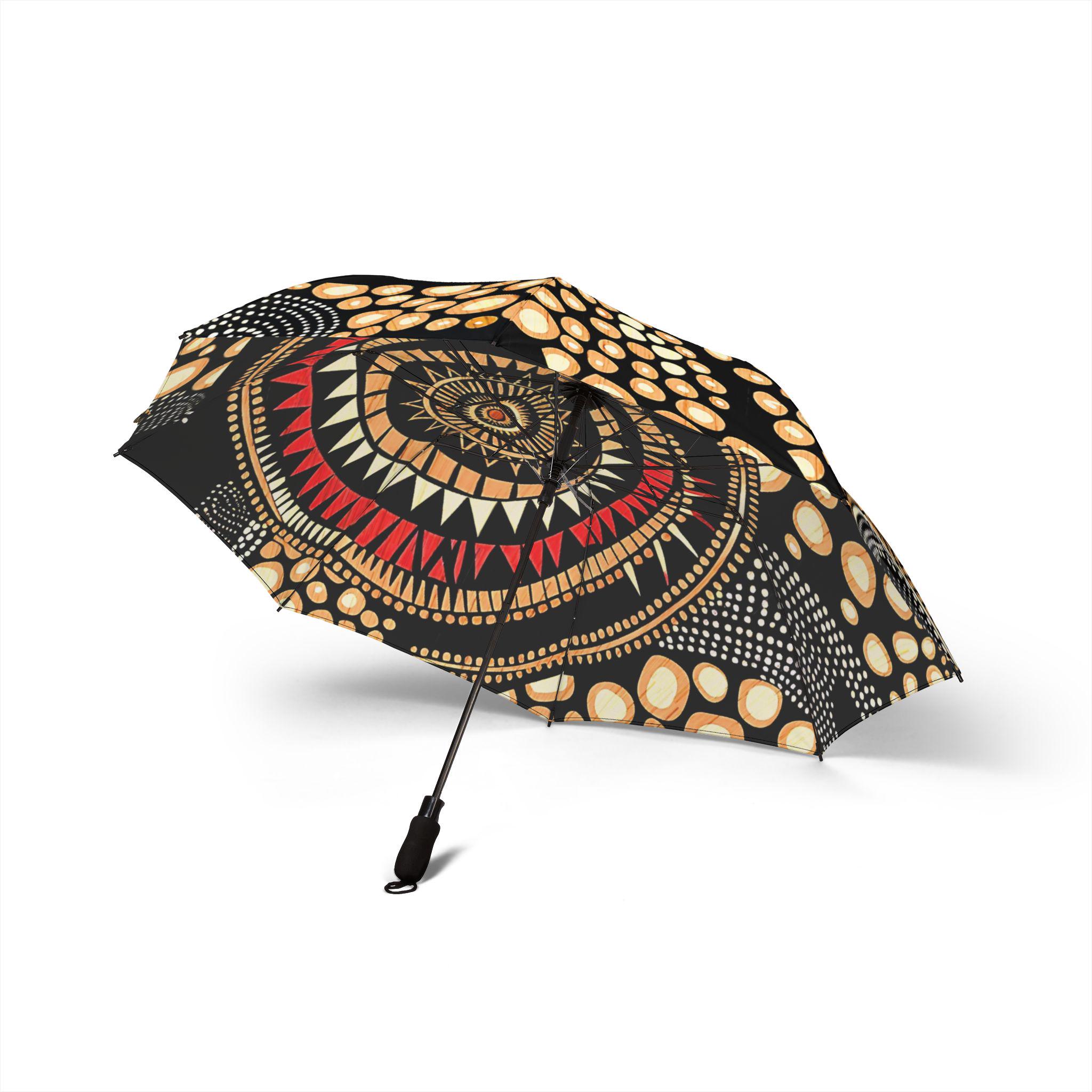 African Print Foldable Umbrella: Semi-automatic Rain Gear - Etsy