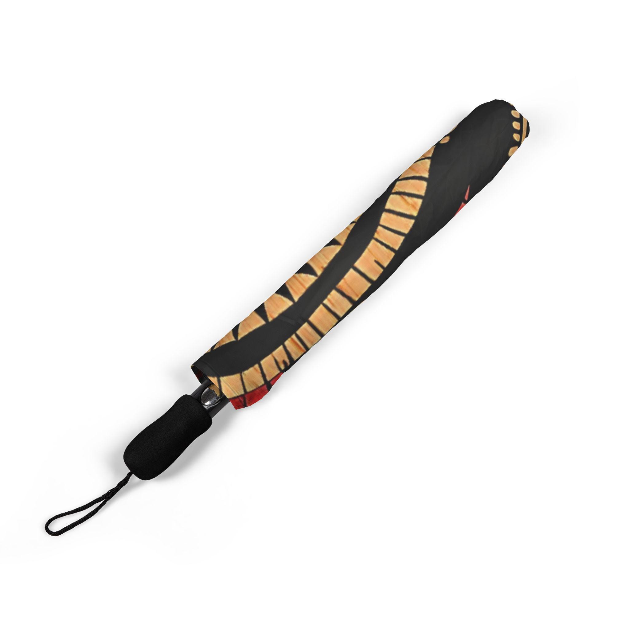 African Print Foldable Umbrella: Semi-automatic Rain Gear - Etsy