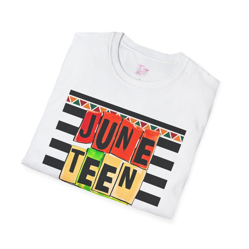 Juneteenth Block Letters Design T-shirt | Black History Freedom ...