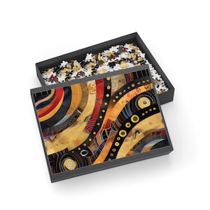 Casse-tête imprimé africain, jeu de casse-tête pour adultes, 1000 pièces casse-tête sur le thème africain, casse-tête imprimé ethnique, activité artistique noire, cadeau
