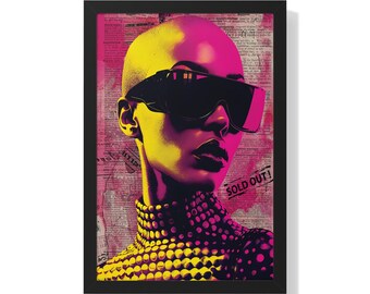 Black Art Vertical Poster: Modern African American Home Decor