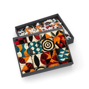 Puzzle, impression africaine, culture noire, petite entreprise noire, 96, 252, 500, 1000 pièces, décoration d&#39;art mural, activité amusante en famille,