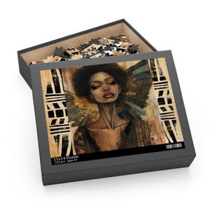 Puzzle, cadeau de 500 pièces pour femme noire afro-américaine, propriétaire d&#39;entreprise noir, casse-tête afro-américain, casse-tête femme noire,