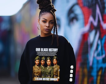 Sudadera del Batallón 6888: Homenaje al Mes de la Historia Afroamericana, WAC del Ejército