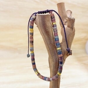 TUBMEELLUWA 7 Chakra Bracelet - Adjustable Braided Beaded Crystal Stone Bracelet With Tiger's Eye