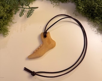 Polymer Clay Jawbone Necklace