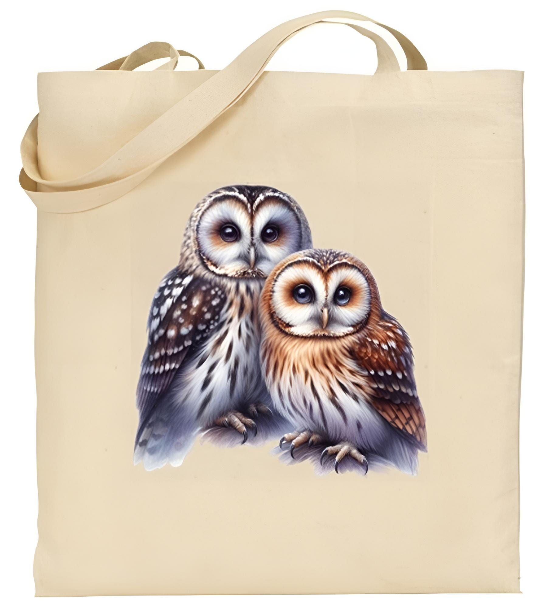 Owl Penguin Panda Horse Swallow Cotton Canvas Tote Bag, Reusable Shopping Bag, Gift Souvenir
