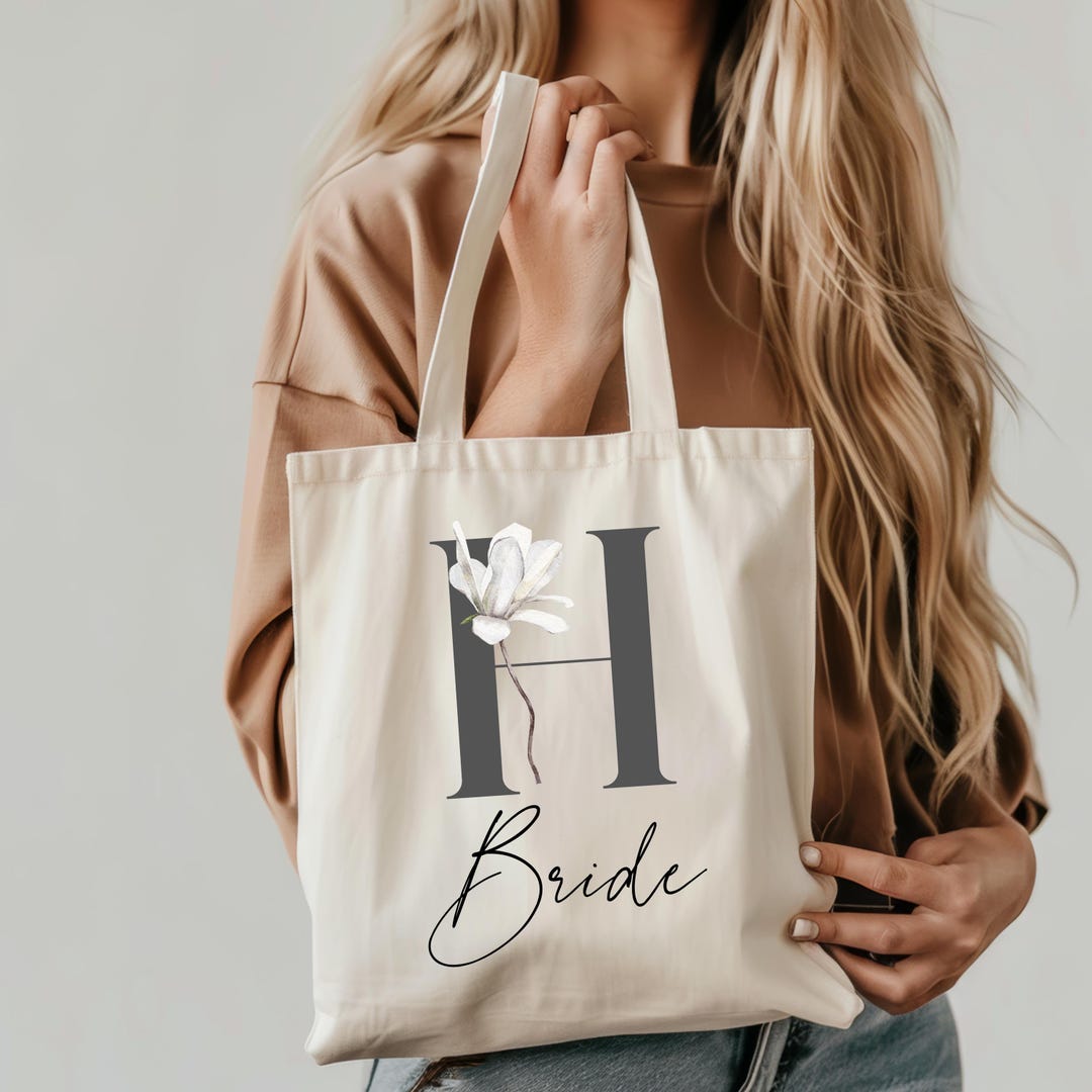 Personalized Bride Tote Bag, Wedding Gift, Bridal Tote Bag,custom ...