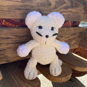 crochet mouse, soft plush amigurumi mouse, cute cuddly mouse toy, perfect gift for kids, mouse lovers, nursery decor, unique stuffed animal