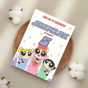 Salva il giorno / Invito per bambini / Tema colorato / Modificabile / Modello Canva / Invito di compleanno modificabile / Invito di compleanno