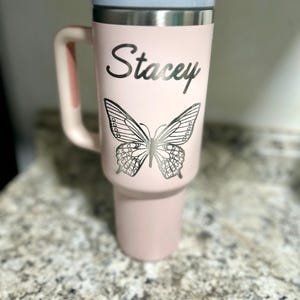Engraved Stanley Cup Name + Design , 30-40oz Tumbler, Stainless Steel vacuum