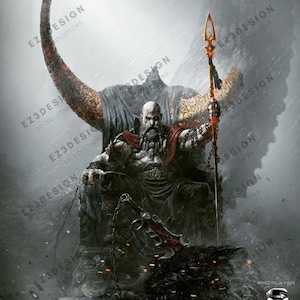 Kratos from God Of War 3D STL Files for 3D Printing - For Hiqh Quality 3D Printed Models&Figures