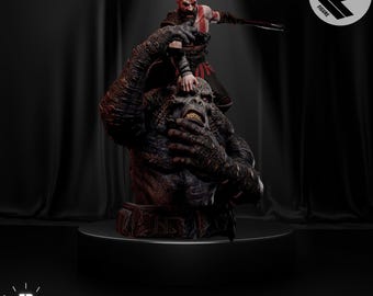 Kratos Diorama 3D STL Files for 3D Printing - Hiqh Quality Quarantee
