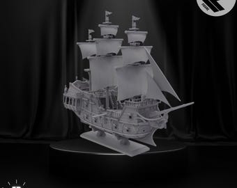 Pirate Ship 3D Print File – Lady Harpy STL Model (Digital Download)