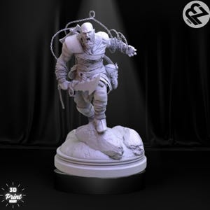 Kratos from God Of War Ragnarok 3D STL Figure Files - Hiqh Quality Quarantee for 3D Printing