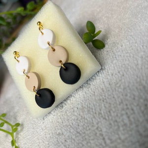 Dangling Clay Earrings, Polymer Clay Earrings, Clay Earrings, Dangle Earrings, Statement Earrings, Handmade Earrings, Lightweight Earrings