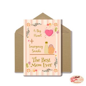 La meilleure maman de tous les temps - Carte de voeux pour la Fête des Mères