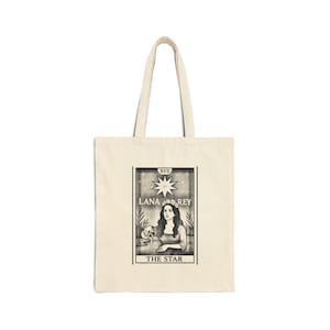 Lana Del Rey Tote Bag: Boho Cotton Canvas Shopping Bag