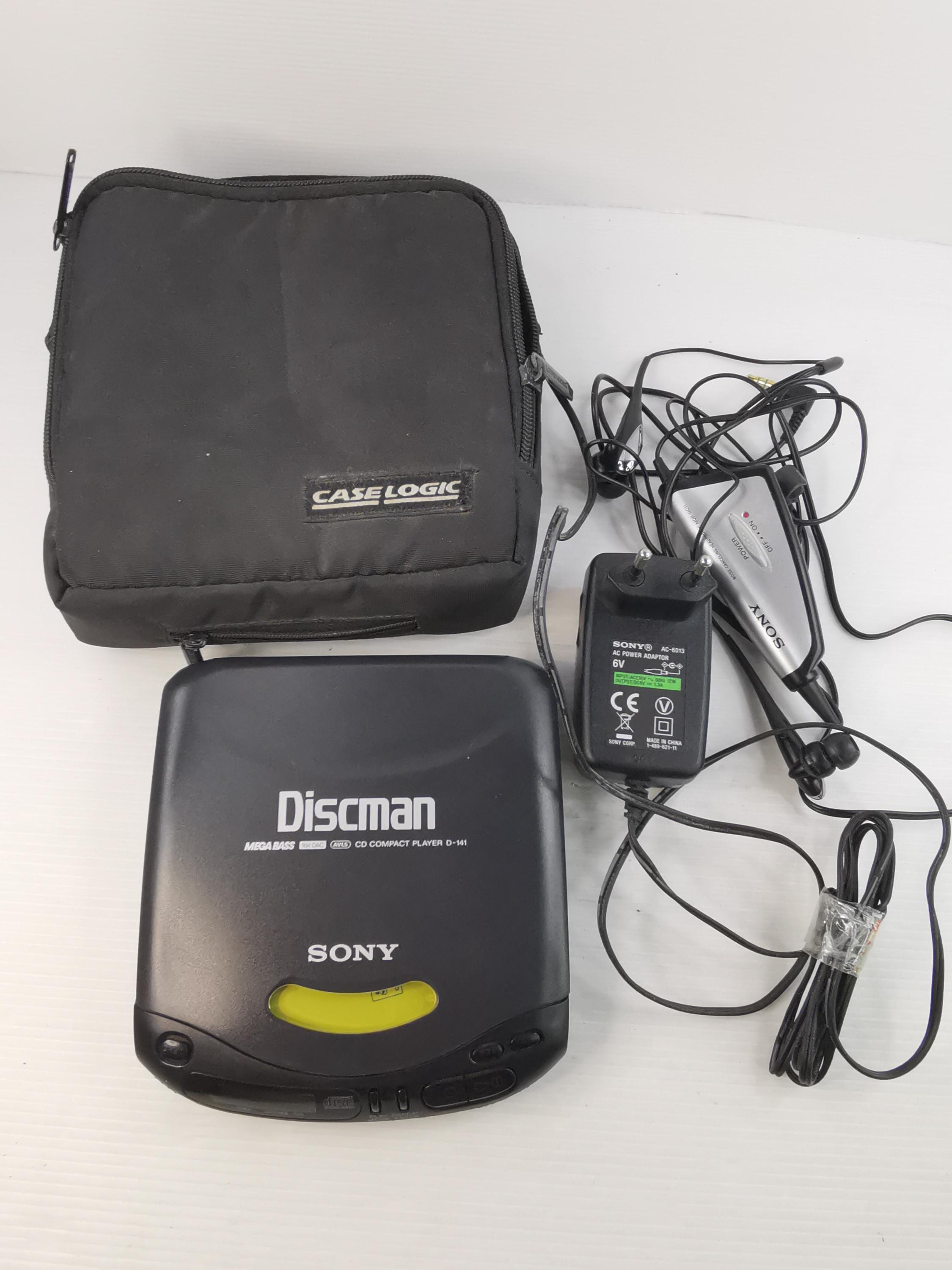 Vintage Sony Discman D-160 With Original AC Adapter Tested