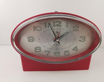 Vintage Tokyo Travel Clock: Retro Japanese Winding Alarm Clock in