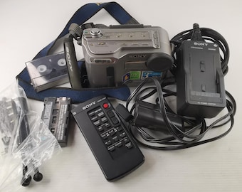 超希少 ソニー videoHi8 Handycam SC7 カメラ グレー 希少なレトロビデオカメラ - ソニー ハンディカム SC7 - 1990年代
