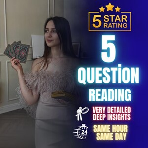 5 Question Tarot Reading, Future Psychic Reading, Psychic Tarot Cards Reading, Same Hour Tarot Reading, Love Tarot Reading, Psychic love