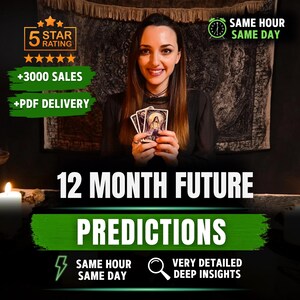 12 Month Future Predictions, Future Tarot Reading, Future Psychic Prediction, Spiritual Advice, Future Medium Prediction, Same Day Reading