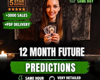 12 Month Future Predictions, Future Tarot Reading, Future Psychic Prediction, Spiritual Advice, Future Medium Prediction, Same Day Reading