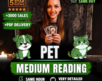 Pet Psychic Reading | Animal Communicator | Same Hour Pet Medium | Living or Deceased Pet Reading | Detailed PDF
