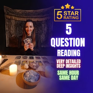 5 Question Tarot Reading, Future Psychic Reading, Psychic Tarot Cards Reading, Same Hour Tarot Reading, Love Tarot Reading, Psychic love