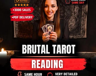 Brutal Honest Tarot Reading | No Sugarcoating | Same Hour Truth Tarot | Detailed Reality Check PDF