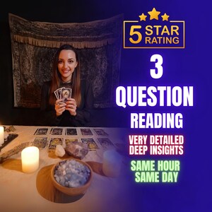 3 Question Tarot Reading, Tarot Cards Reading, Same Day Tarot Reading, Clairvoyant Reading, Medium Reading, Love Tarot Reading, Psychic love