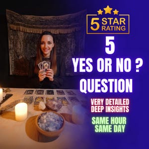 Same Hour 5 Yes or No Question Reading, Psychic Reading, Tarot Reading, Telepathy Reading, Psychic Reading, Tarot Reading, Love Reading