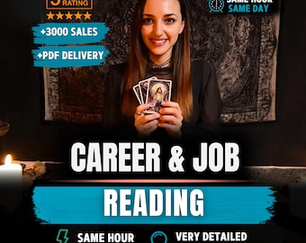 Career Tarot Reading | Job Opportunity Psychic | Same Hour Work Forecast | Detailed Professional Path PDF