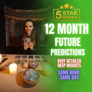 12 Month Future Predictions, Future Tarot Reading, Future Psychic Prediction, Spiritual Advice, Future Medium Prediction, Same Day Reading