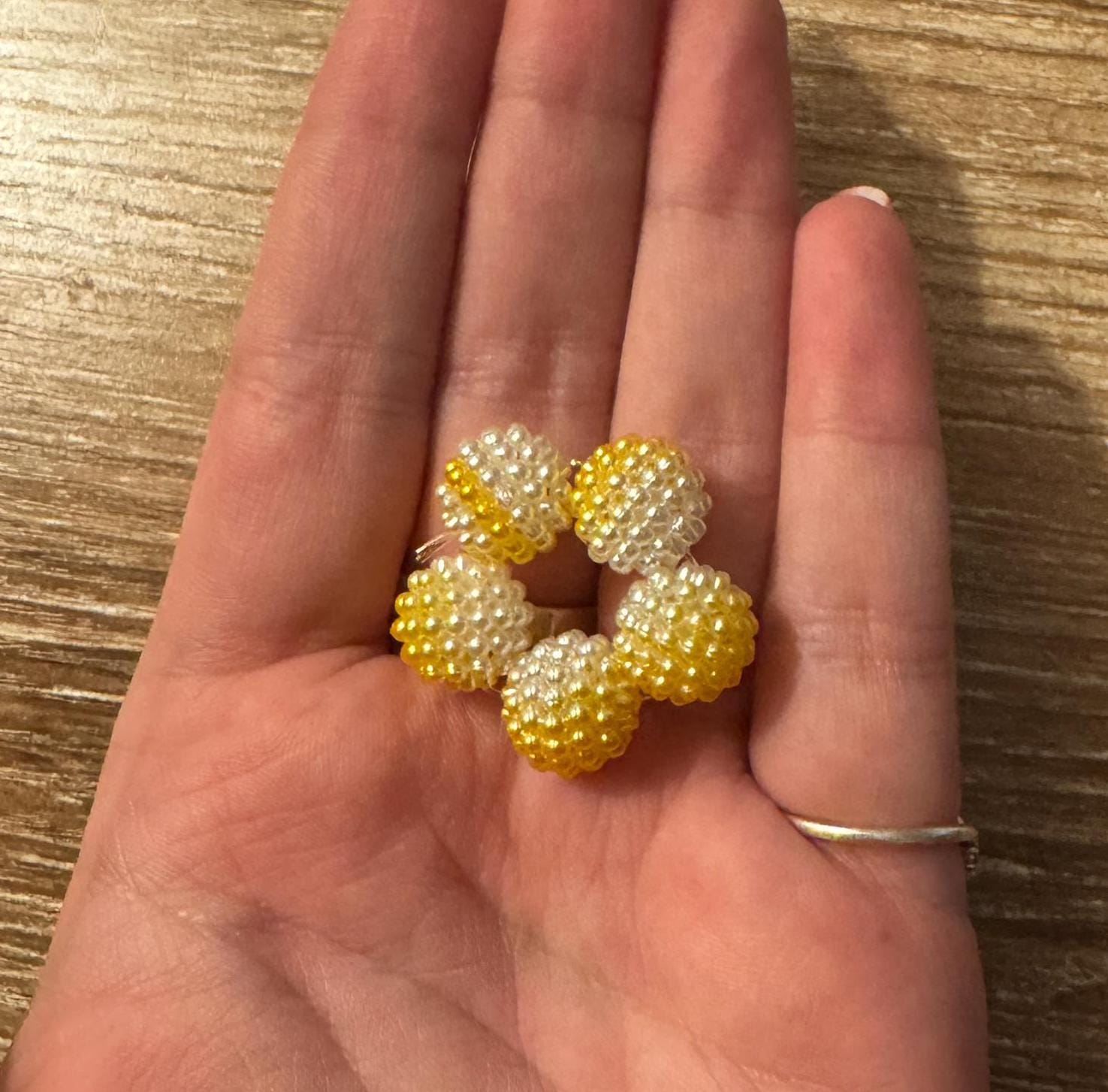 Textured Bead Fidget Toy | Lemon Sorbet Ombre | Sensory Stim Toy - Thumbnail 3
