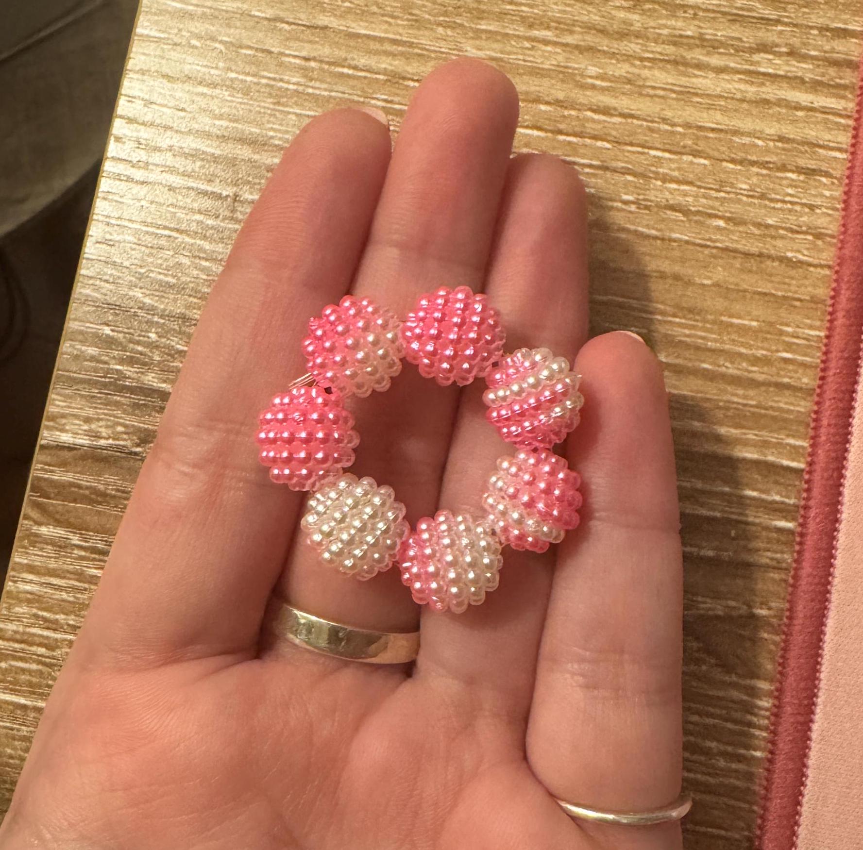 Textured Bead Fidget Toy | Hot Pink Ombre | Sensory Stim Toy - Thumbnail 5