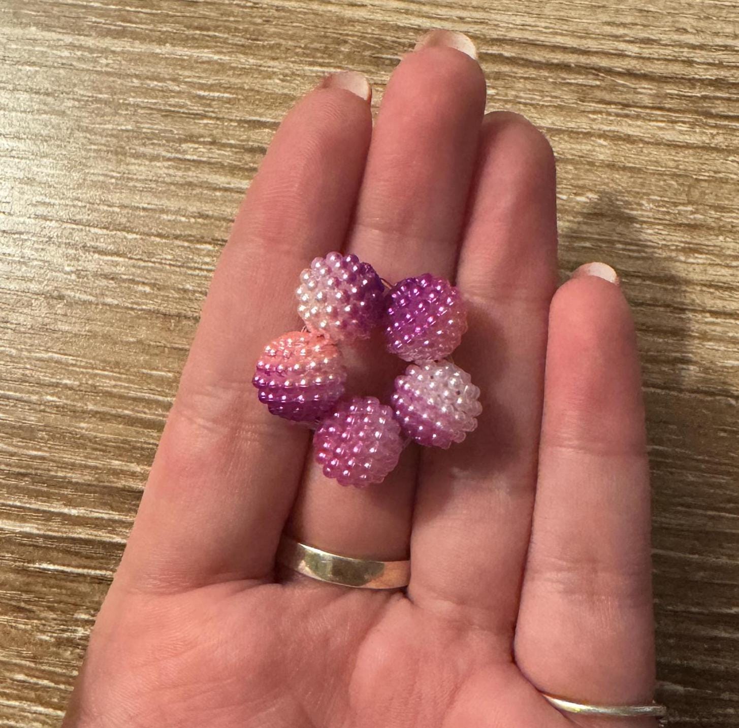 Textured Bead Fidget Toy | Purple Haze Ombre | Sensory Stim Toy - Thumbnail 3