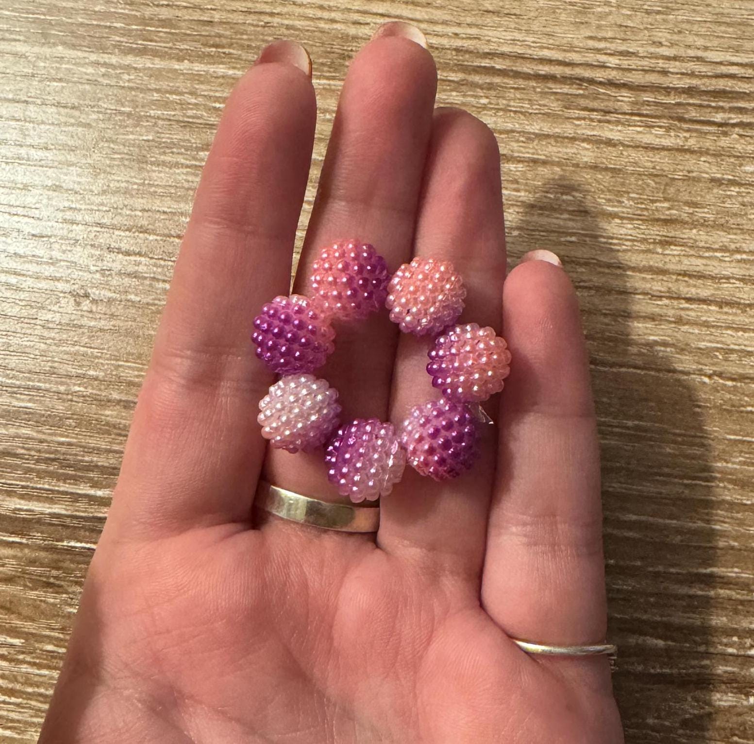 Textured Bead Fidget Toy | Purple Haze Ombre | Sensory Stim Toy - Thumbnail 5