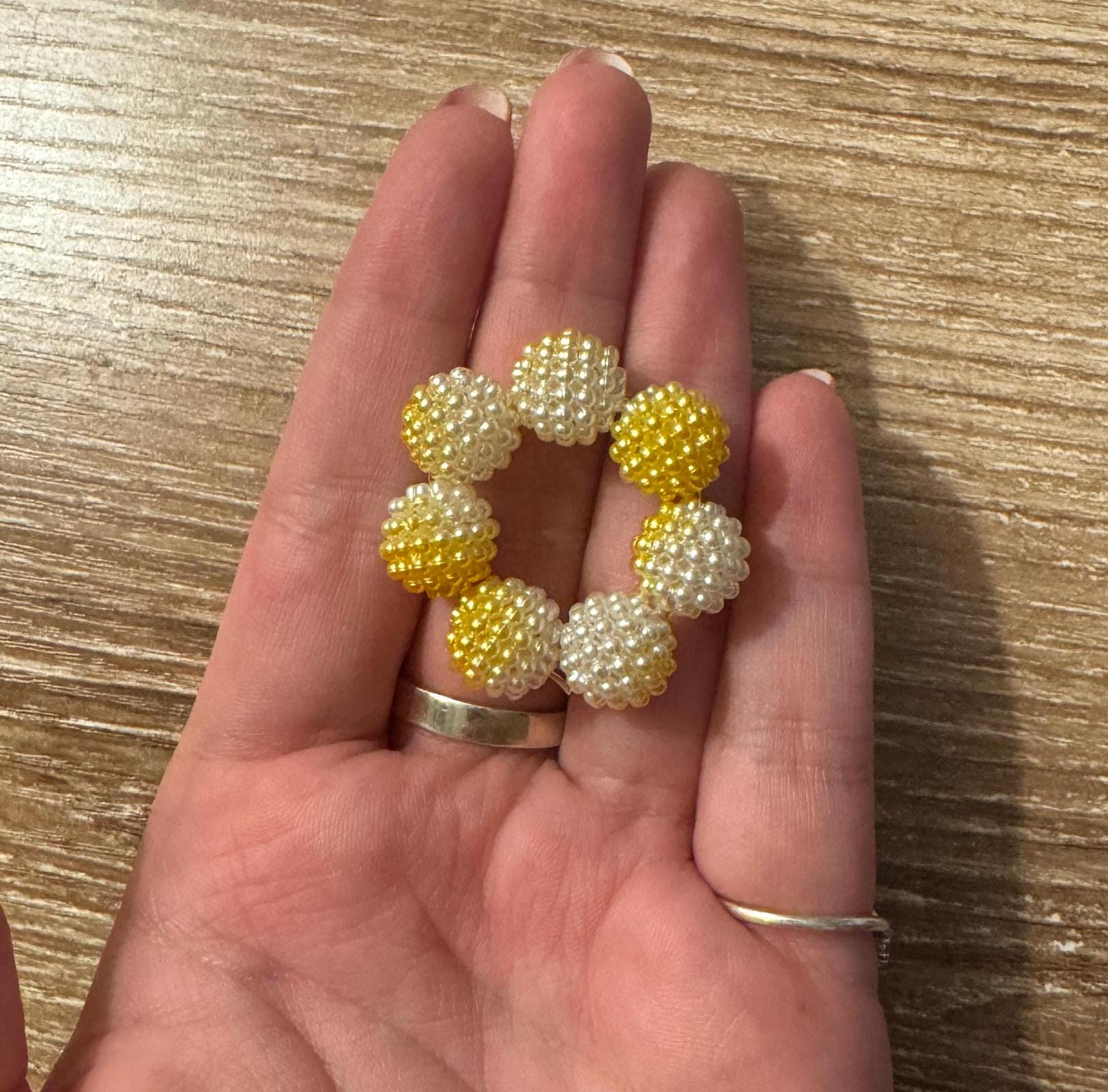 Textured Bead Fidget Toy | Lemon Sorbet Ombre | Sensory Stim Toy - Thumbnail 5